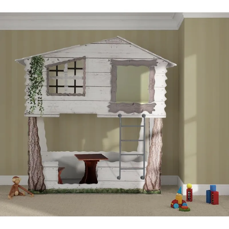 Litera de la casa del árbol - zona de dormir