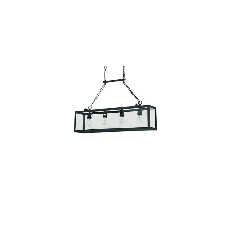 Lámpara colgante Igor con estructura de metal pintado en blanco o negro disponible en 3 tamaños - Iluminacion