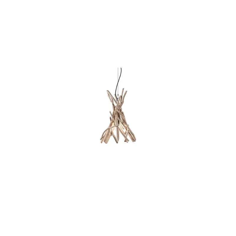 Lámpara de suspensión Driftwood con estructura de metal disponible en dos versiones - Iluminacion