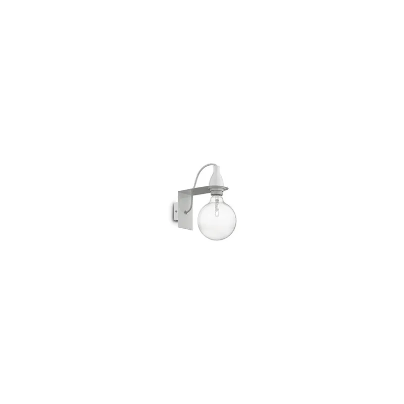 Aplique de pared minimalista de metal con cristal transparente | Ideal Lux - Iluminacion