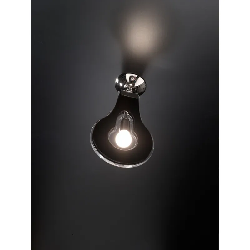 Lámpara de techo plana con estructura metálica y difusor de PMMA en color blanco, negro o naranja. - Iluminacion