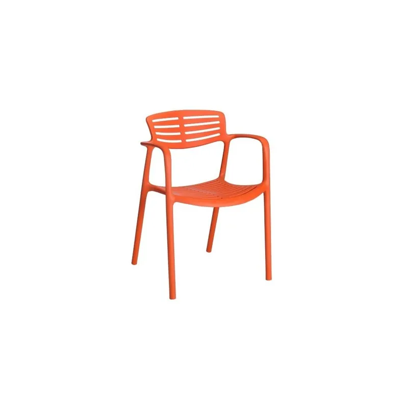 Silla de exterior Resol Toledo Aire en polipropileno apilable con reposabrazos disponible en 5 colores - Mueble de jardin