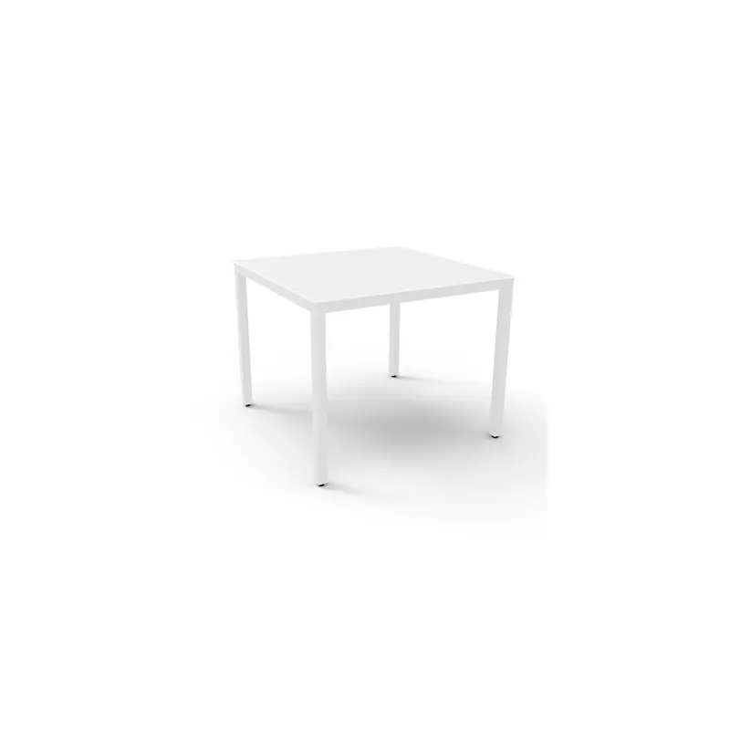Mesa de exterior Resol Barcino cuadrada y apilable en aluminio pintado líquido disponible en dos acabados - Mueble de jardin