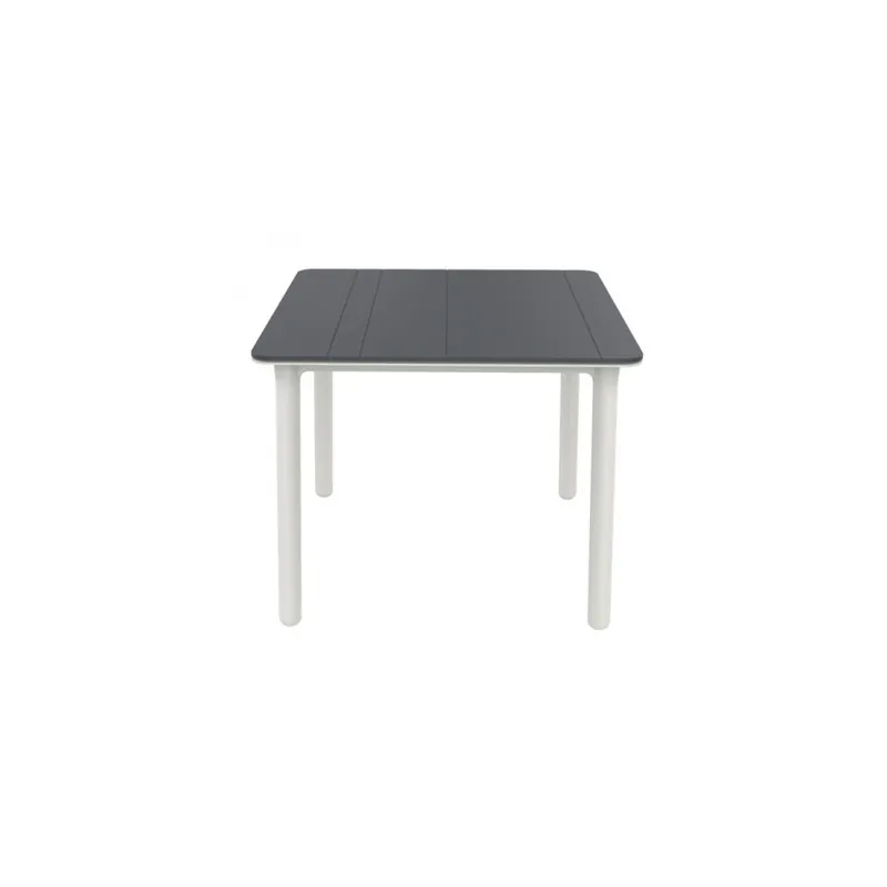 Mesa de exterior Noa en polipropileno 90 x 90 cm disponible en tres acabados - Mueble de jardin