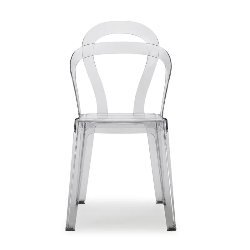 Silla Scab Titì de policarbonato, apilable, también apta para exteriores - Mueble de jardin
