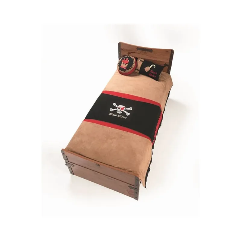 Juego de edredón Cilek Pirate Jack con dos almohadas, disponible para camas individuales y camas de una plaza y media - zona de dormir
