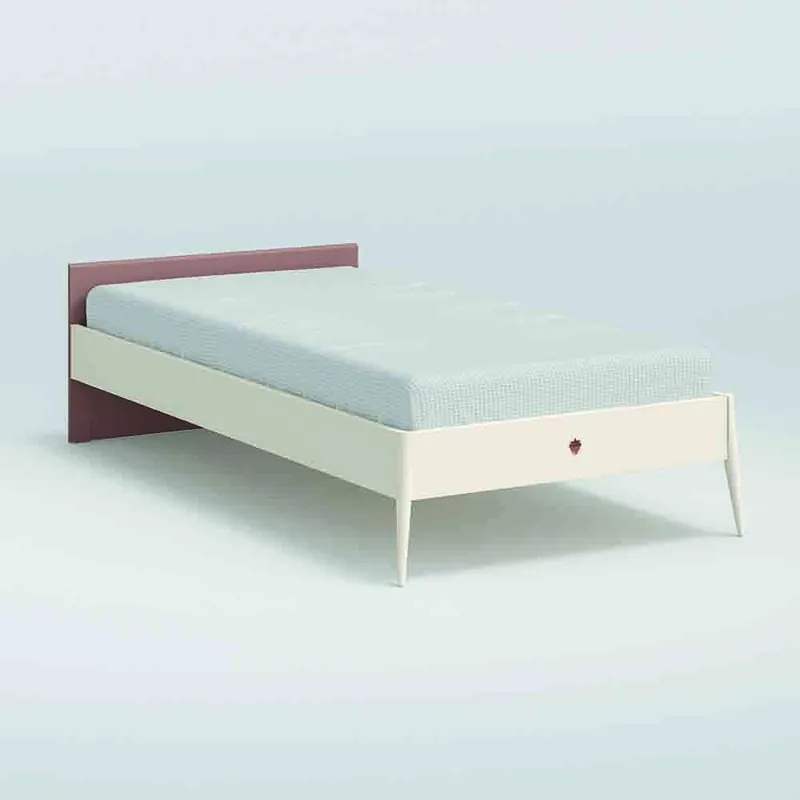 Cama individual o doble Cilek Elegance con cabecero capitoné - zona de dormir