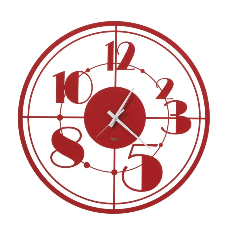 Reloj de pared Teo de Arti e Mestieri realizado en metal disponible en dos colores diferentes - Objetos y accesorios