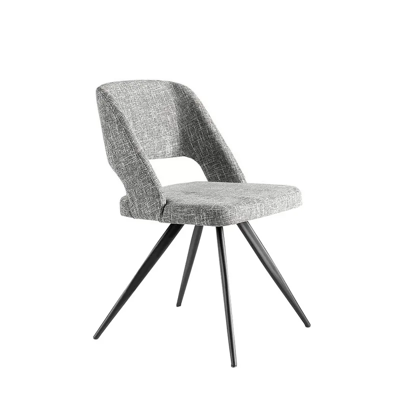 Angel Cerda 4010 Silla Tango fabricada con estructura de acero y tapizada en tela - Sala de estar