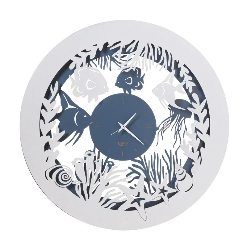 Reloj Neptune de Arti e Mestieri de metal con motivo de pez - Objetos y accesorios