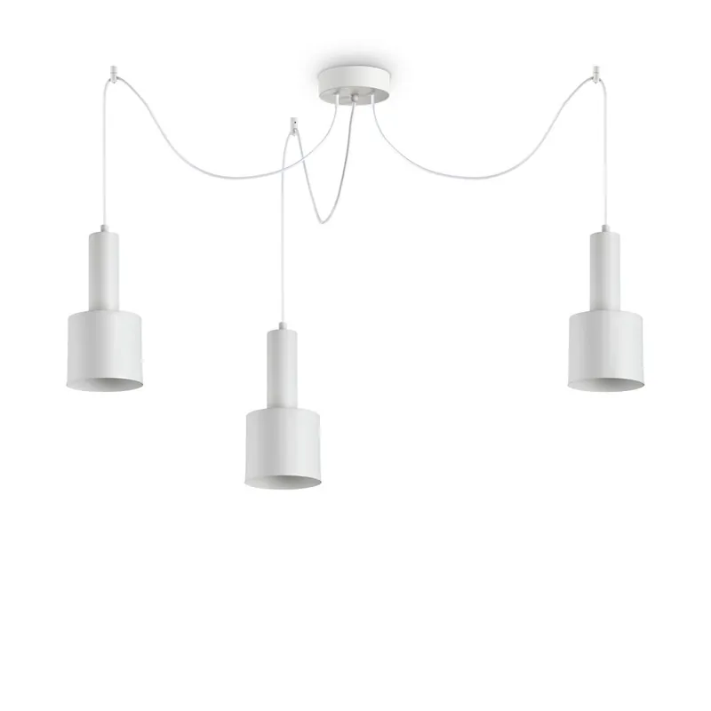 Lámpara colgante Holly de Ideal Lux en metal disponible en tres acabados con cable textil - Iluminacion