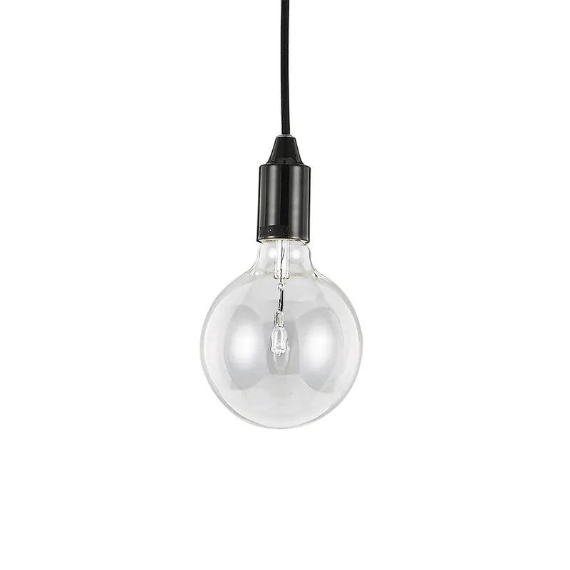 Lámpara colgante Edison de Ideal Lux fabricada en metal acabado en esmalte mate en dos acabados diferentes - Iluminacion
