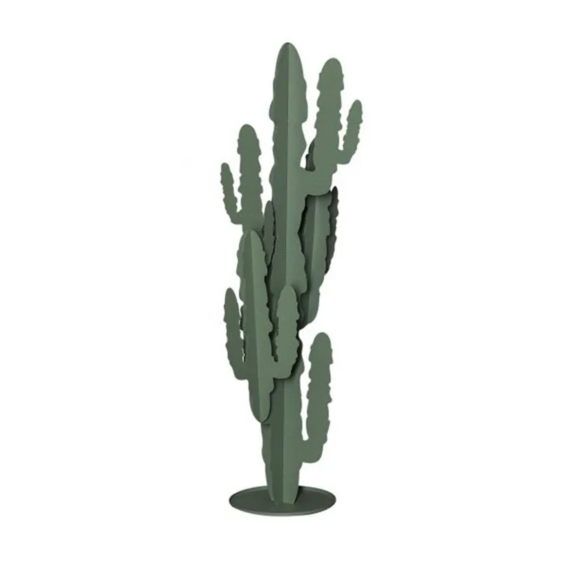 Planta de cactus grande de Arti e Mestieri cortada con láser y fabricada en Italia. - Objetos