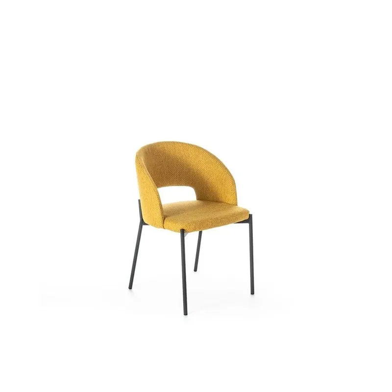 Stones | Silla de comedor Greta, silla de diseño moderno tapizada en tela. - Sala de estar