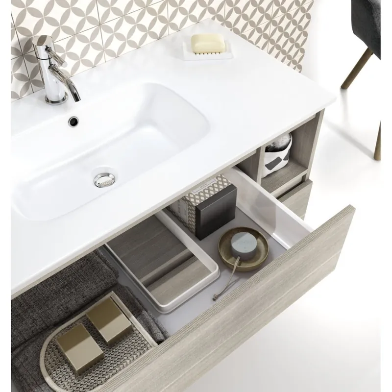 Composición de baño Ronin de 4 piezas fabricada íntegramente en Italia - zona de dormir