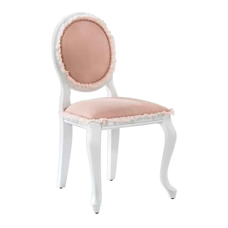 Silla rústica blanca adecuada para dormitorios románticos. - zona de dormir