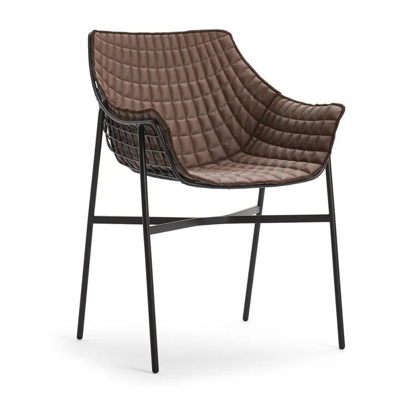 Summer Set sillón de exterior con cojín capitoné desenfundable - Mueble de jardin