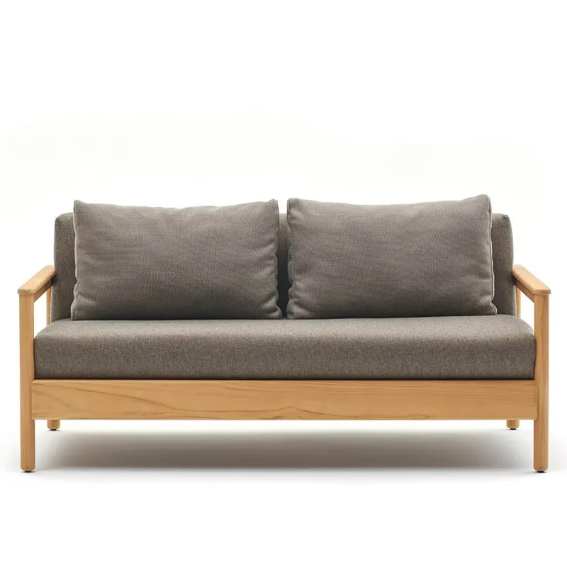 Sofá Bali de Varaschin hecho en Italia en madera maciza - Mueble de jardin