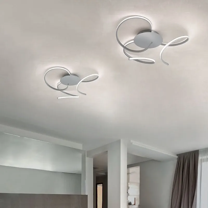 Lámpara de techo Scia di Braga made in Italy iluminada con lámparas LED - Iluminacion