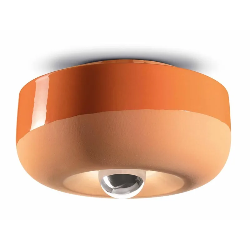 Plafón Bellota de Ferroluce en cerámica disponible en varios acabados - Iluminacion