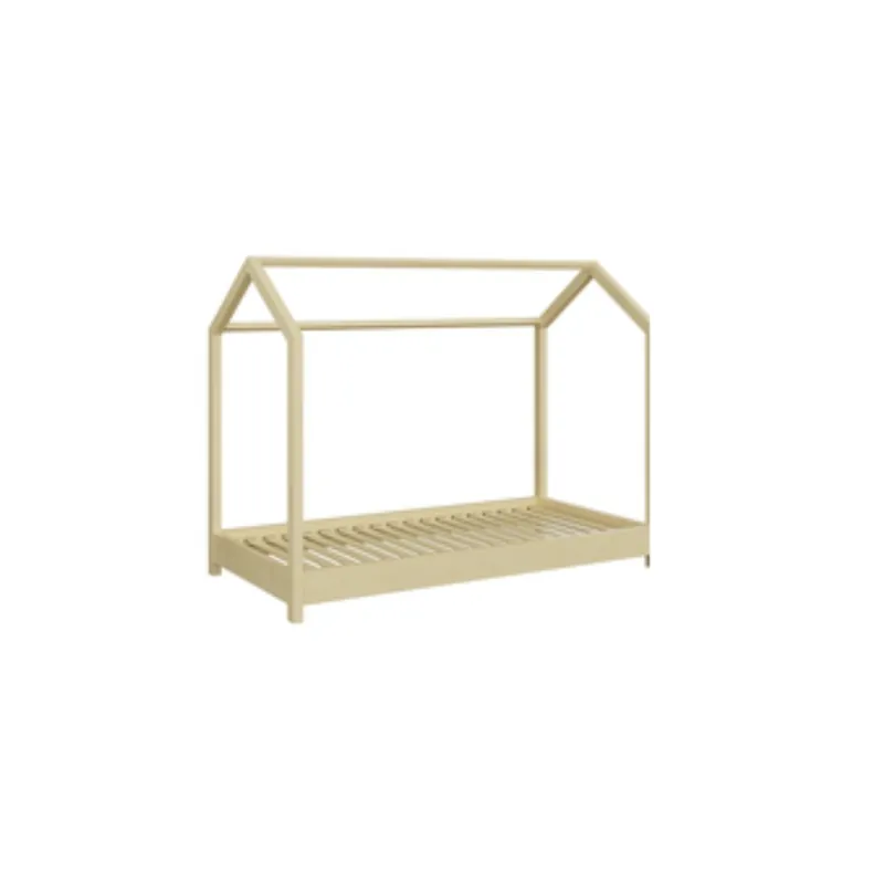 Cama infantil Bella de Kocot en madera de pino natural - zona de dormir