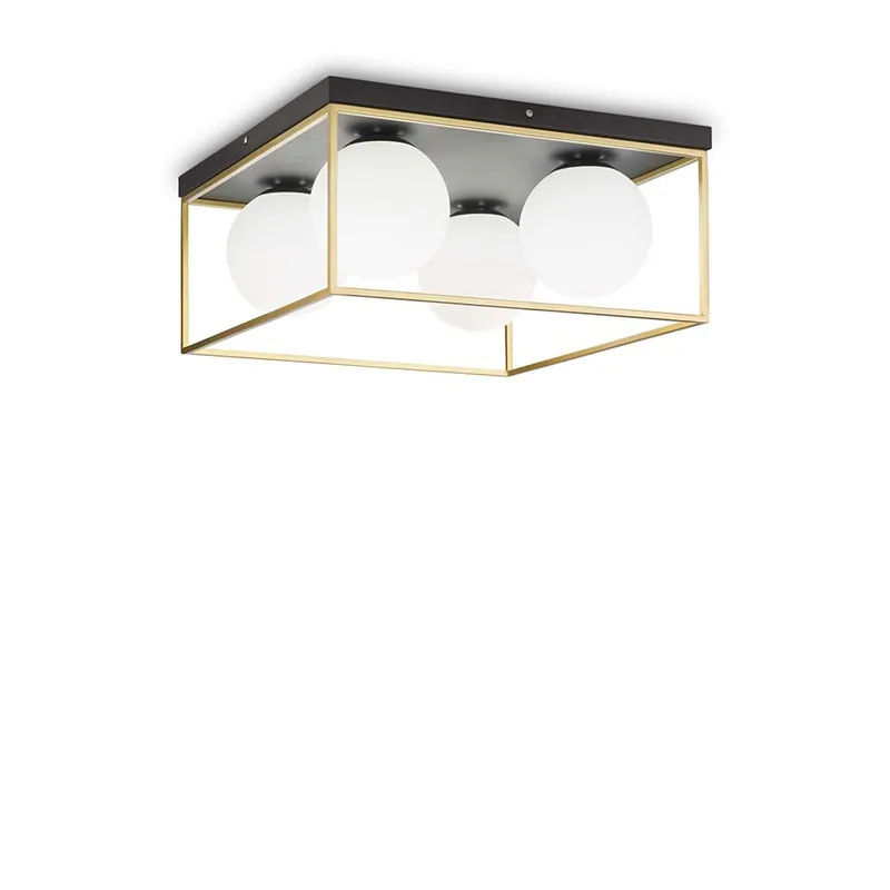 Lámpara de techo Lingotto fabricada por Ideal-Lux disponible con 4 luces