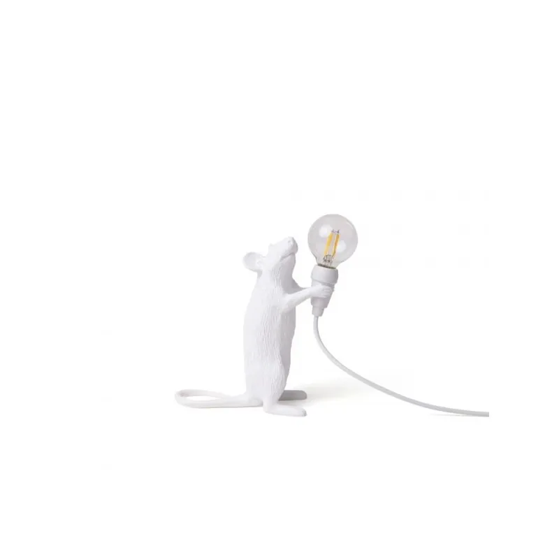 Seletti Mouse Lamp-Step Lámpara de mesa de resina diseñada por Marcantonio