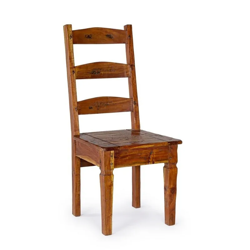 Silla Chateaux de Bizzotto estructura en madera maciza de acacia india - Vintage
