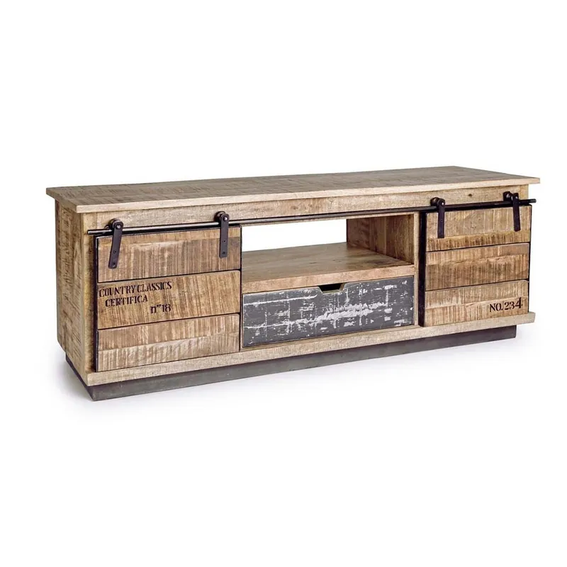 Mueble Tudor by Bizzotto Mueble TV en madera de mango - Vintage