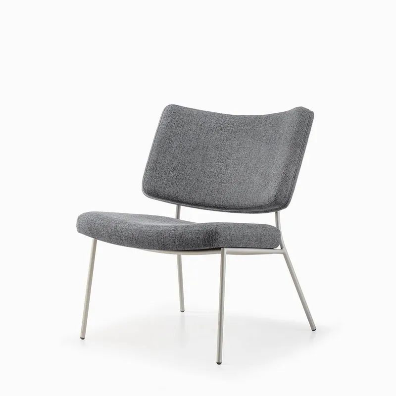 Briolina Lounge Althea Silla con estructura de metal disponible en diferentes acabados - Sala de estar