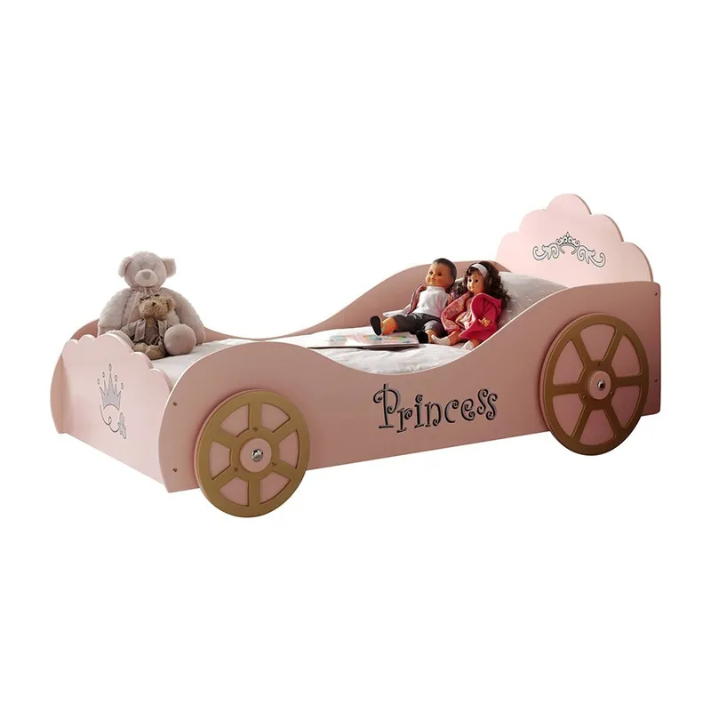 Cama en forma de coche Pinky Princess - zona de dormir