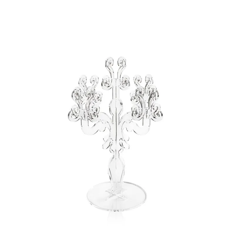 Candelabro Vittoriale pequeño de plexiglás de Iplex Design con 5 brazos en forma de láser - Objetos y accesorios
