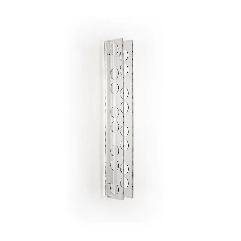 Bibenda pequeño portabotellas de pared de plexiglás de Iplex Design almacena hasta 8 botellas - Objetos y accesorios
