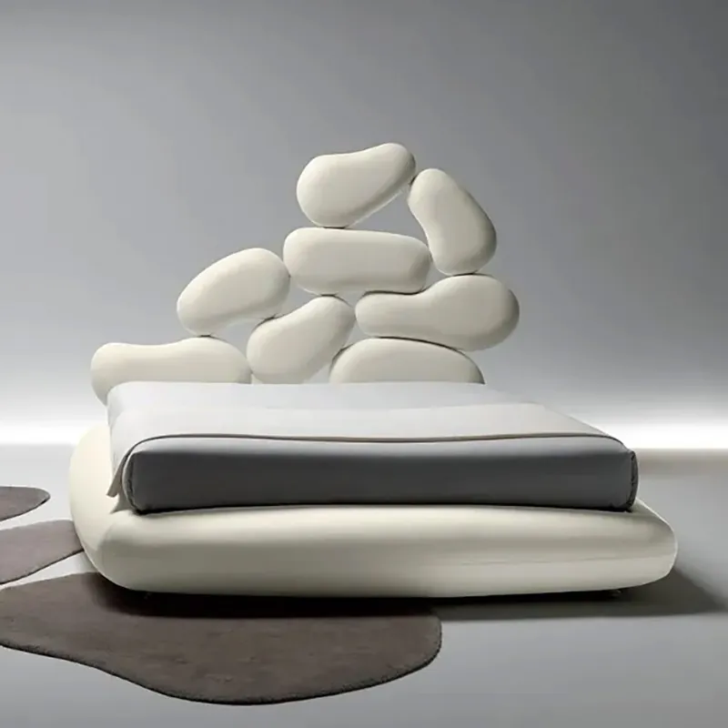 Cama doble Noctis Stones con almacenaje - zona de dormir