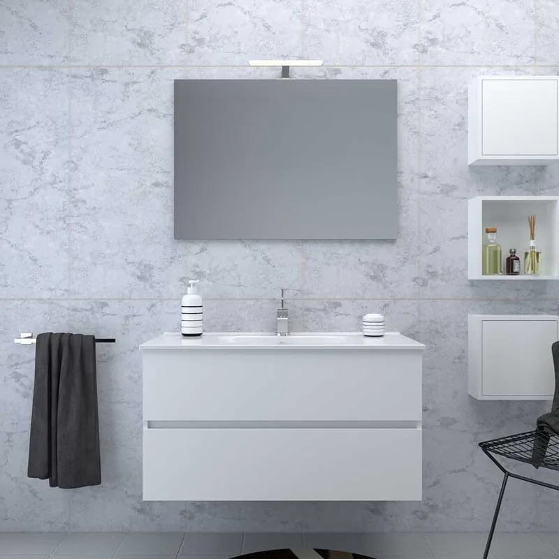 Composición de baño Aygo 100 de 4 piezas disponible en varios acabados - zona de dormir