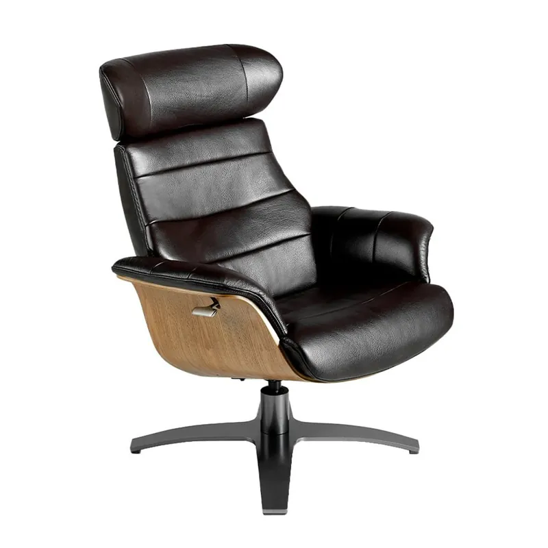 Sillón Angel Cerda con reposapiés de estilo vintage - Sala de estar