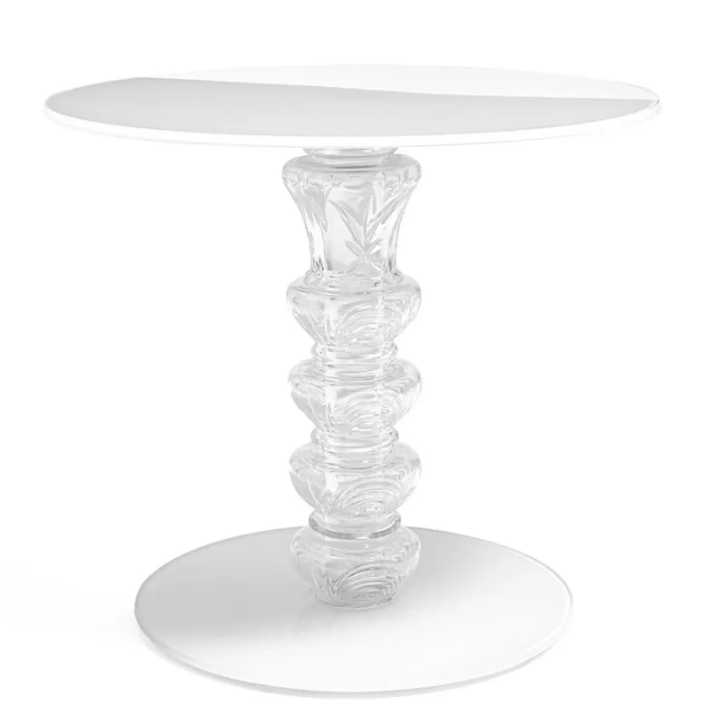 Mesita Calice de Glas Italia disponible en dos medidas y varios acabados - Sala de estar