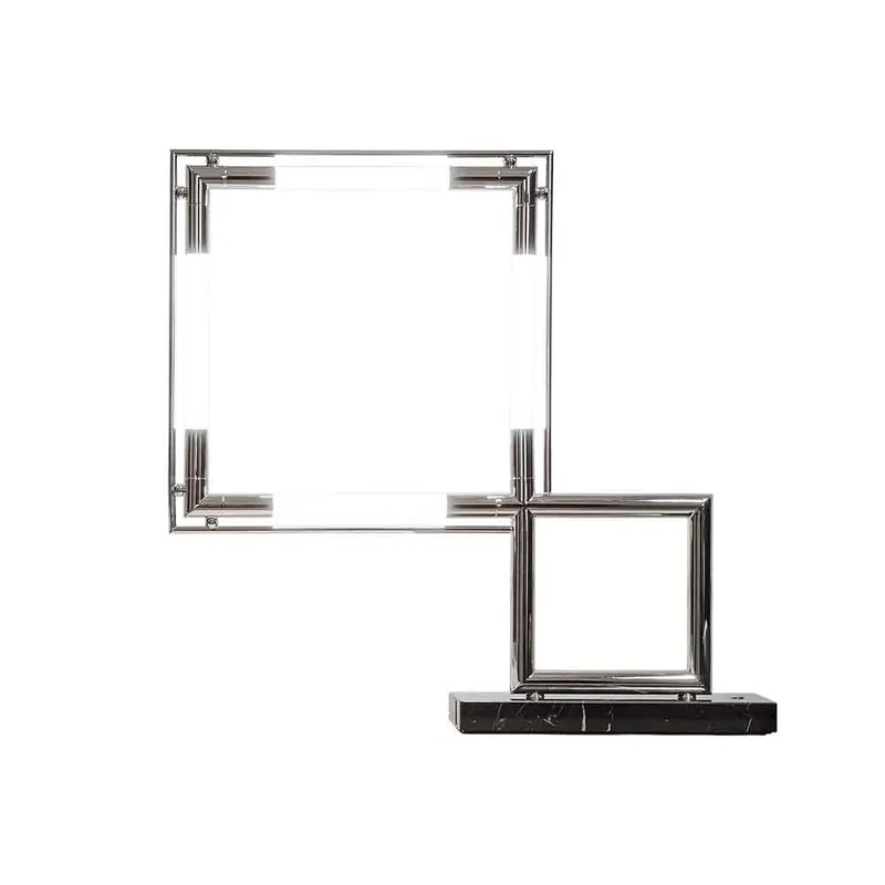 Lámpara de mesa Quadro de Lumen Centre Italia diseñada por Jacques Adnet - Iluminacion