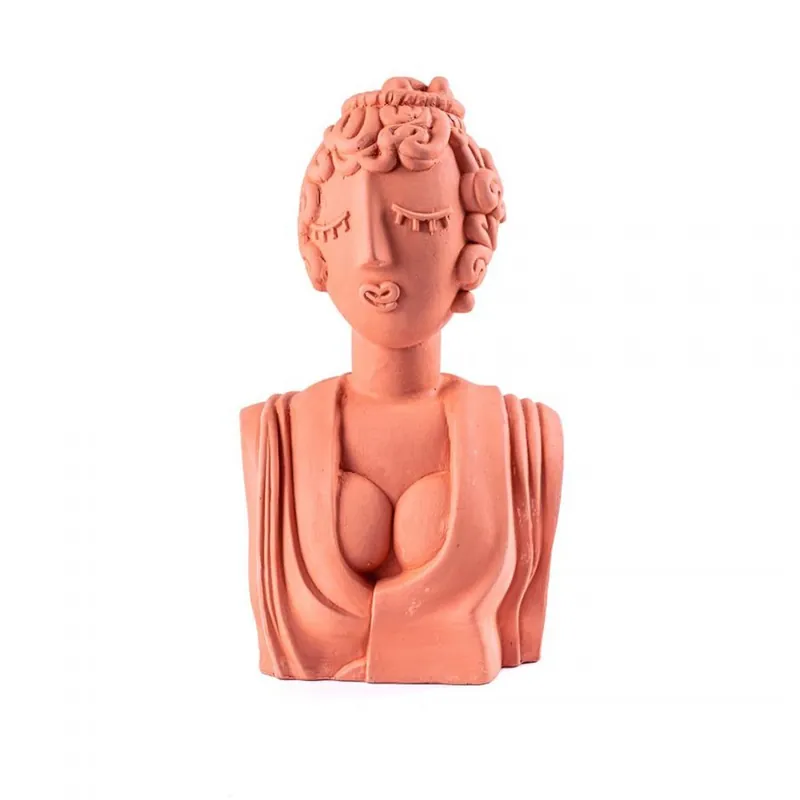 Seletti Poppea y Man busto de terracota colección Magna Graecia - Objetos