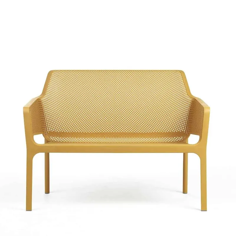Banco de exterior Nardi Net Bench en polipropileno disponible en varios acabados - Mueble de jardin