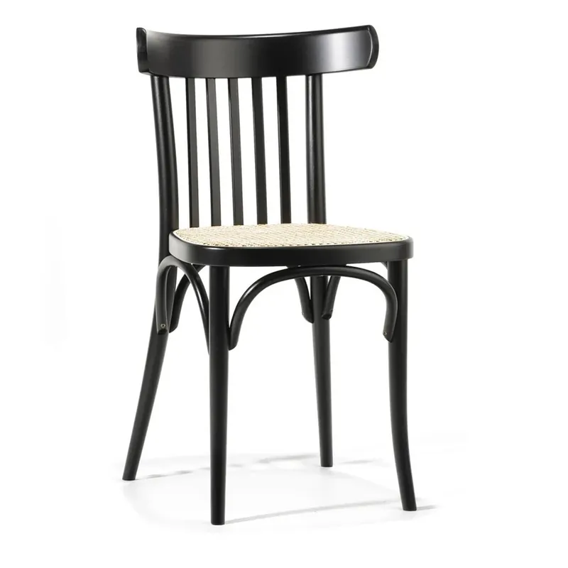 Sillas de madera Ton 763 revestidas de paja de Viena - Sala de estar