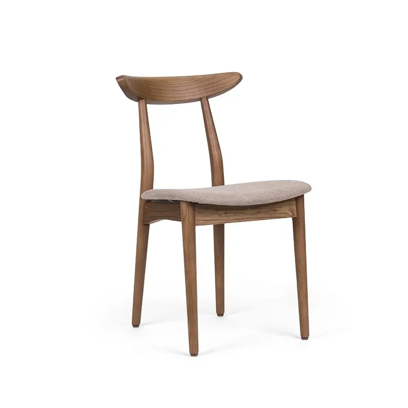 Conjunto de 2 sillas Fenabel Milano en madera de fresno con asiento acolchado - Sala de estar