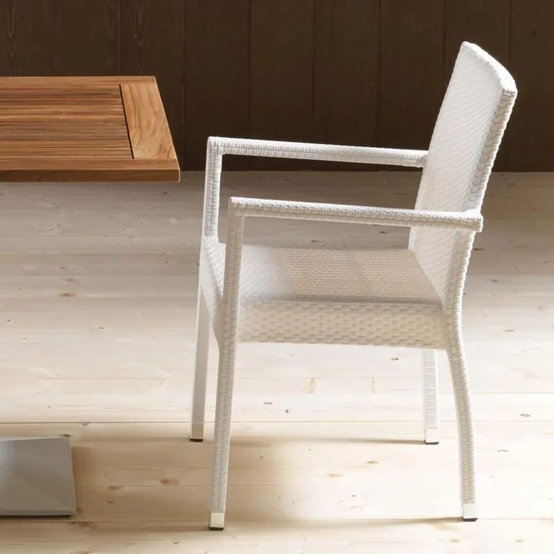 Silla de exterior de aluminio Portorotondo – La Seggiola - Mueble de jardin