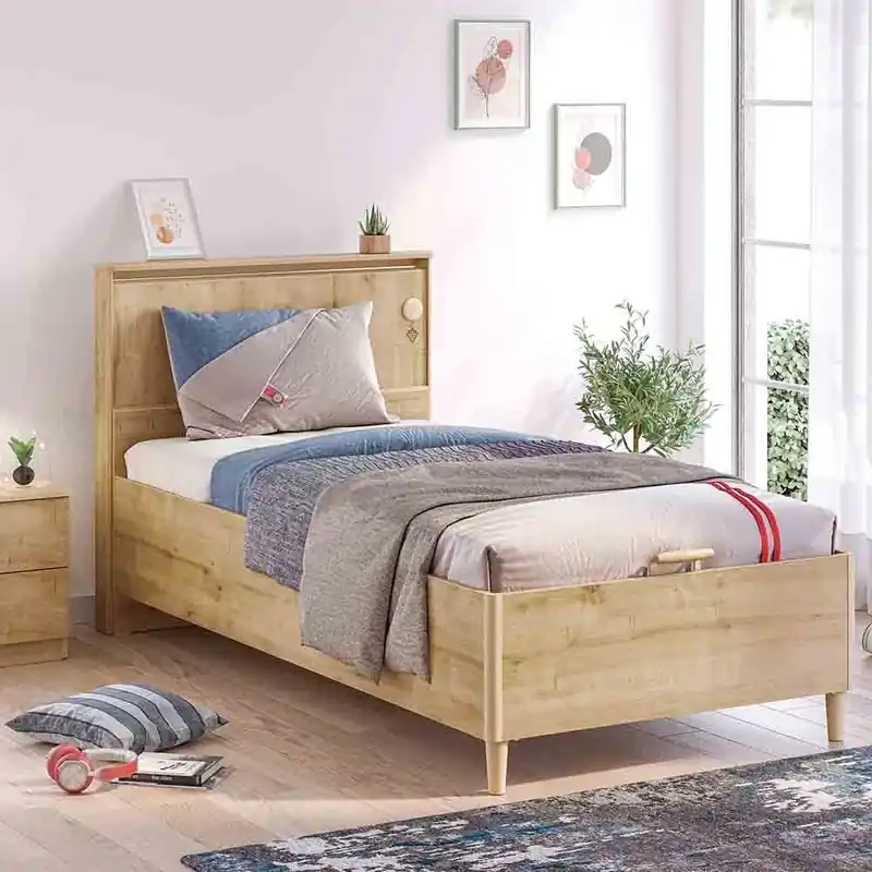 Cama individual Cilek Mocha con almacenamiento - zona de dormir