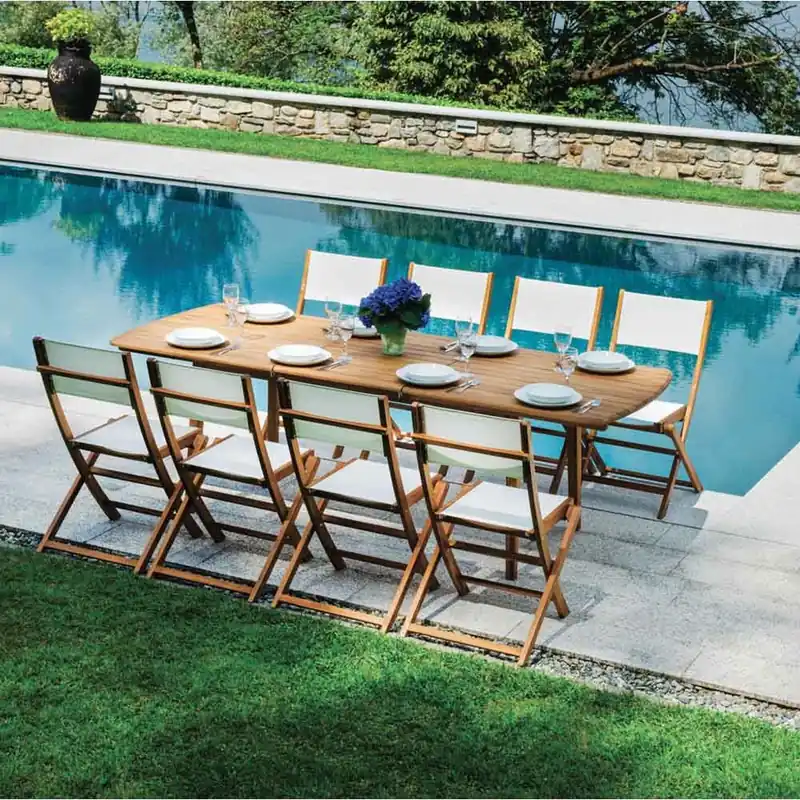 Mesa extensible Donoratico en madera de acacia - Mueble de jardin