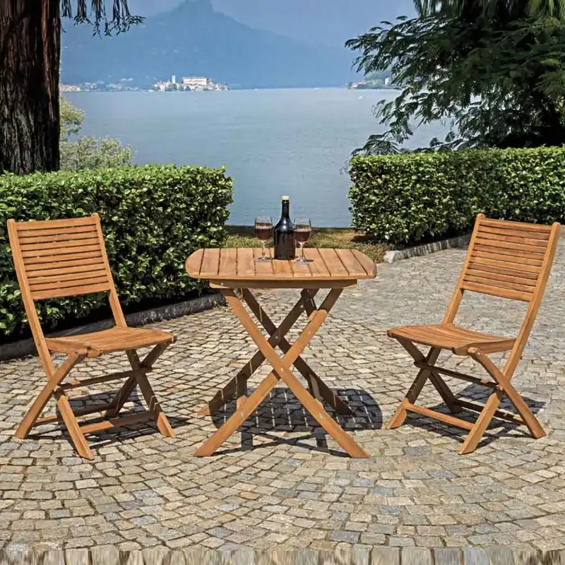 Mesa plegable Piombino en madera de acacia - Mueble de jardin