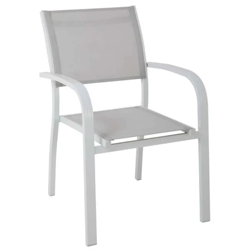 Silla de jardín Viareggio con reposabrazos apilables - Mueble de jardin