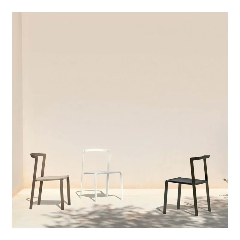 My your Sillas de paseo con estructura de aluminio pintado y asiento de textileno - Mueble de jardin