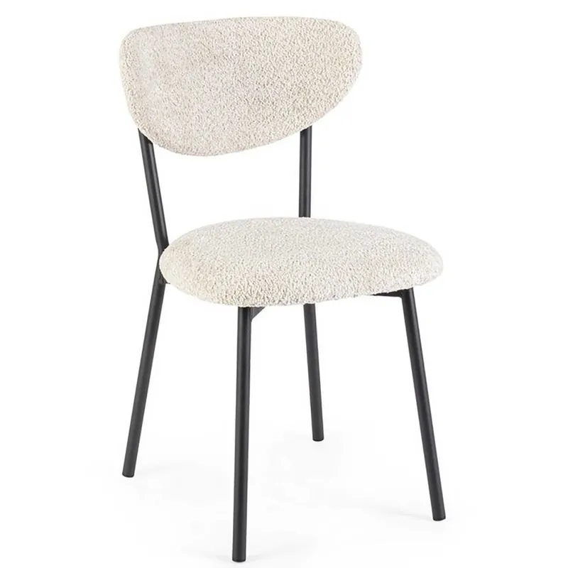 Silla Bizzotto Ludmilla con efecto bouclé natural - Sala de estar
