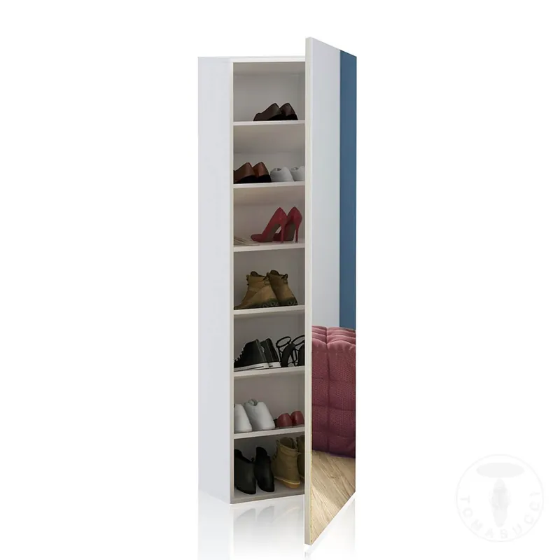 Tomasucci Art zapatero de columna con espejo - Sala de estar